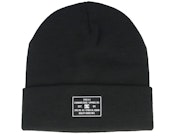 Kids Label Beanie Black Cuff