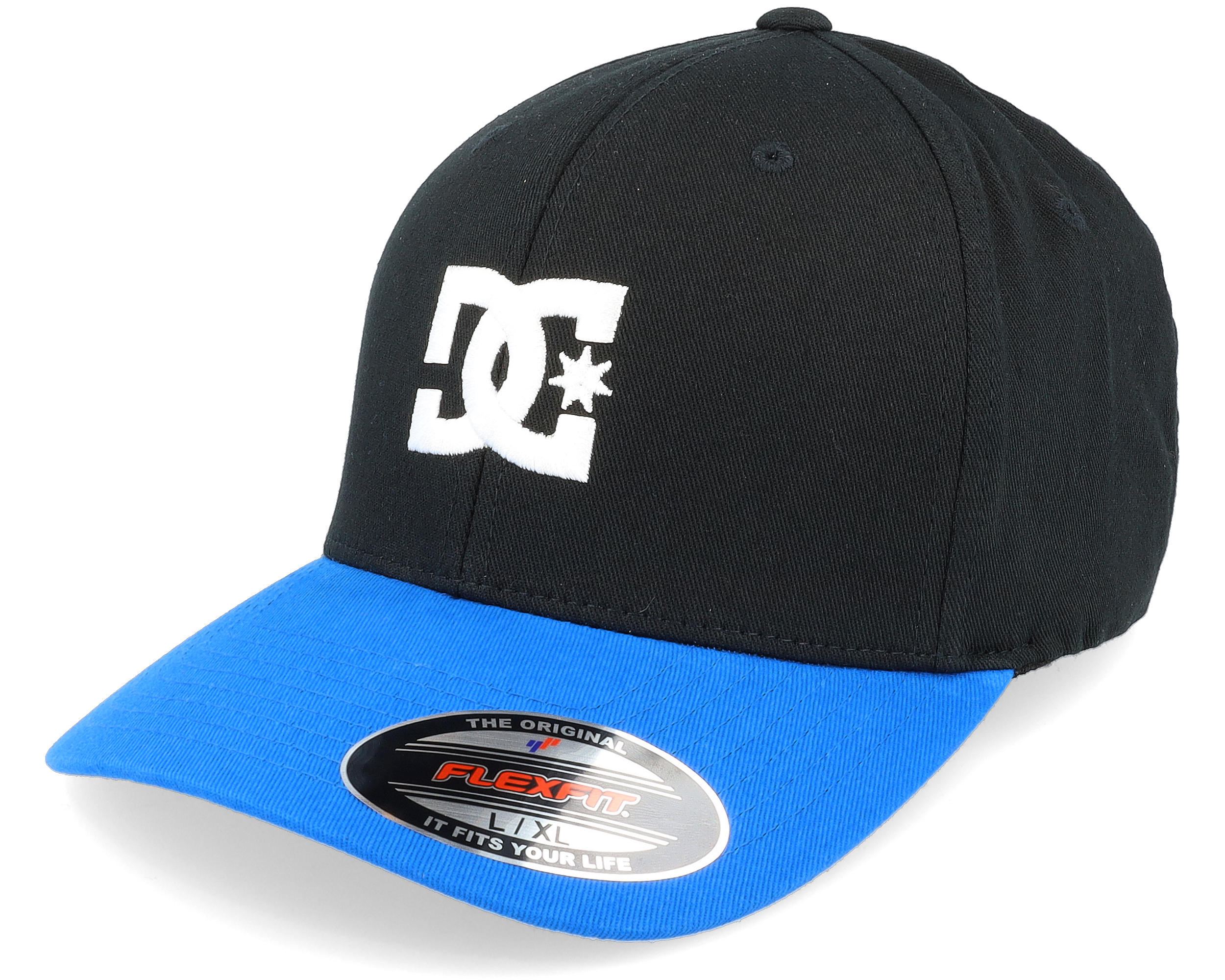 Cap Star Seasonal Black/Nautical Blue Flexfit - DC cap