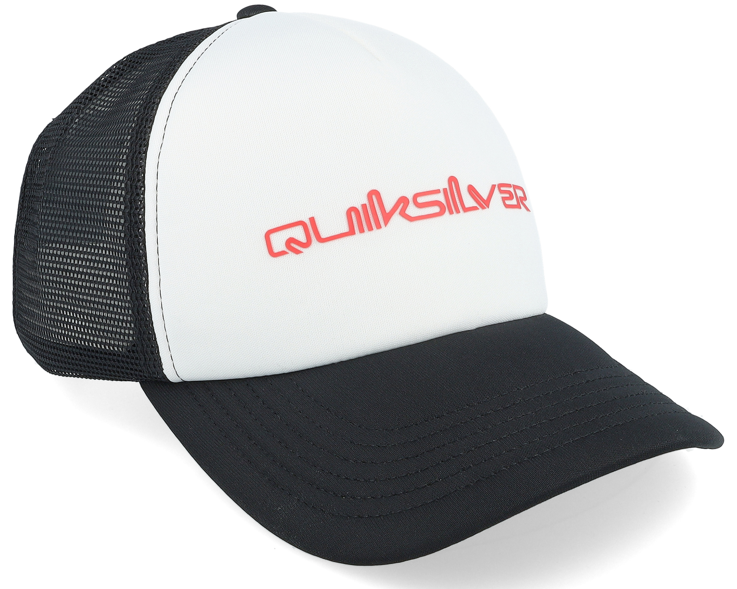 Trucker Cap Quiksilver Fitted Hats Omni White/Black Trucker