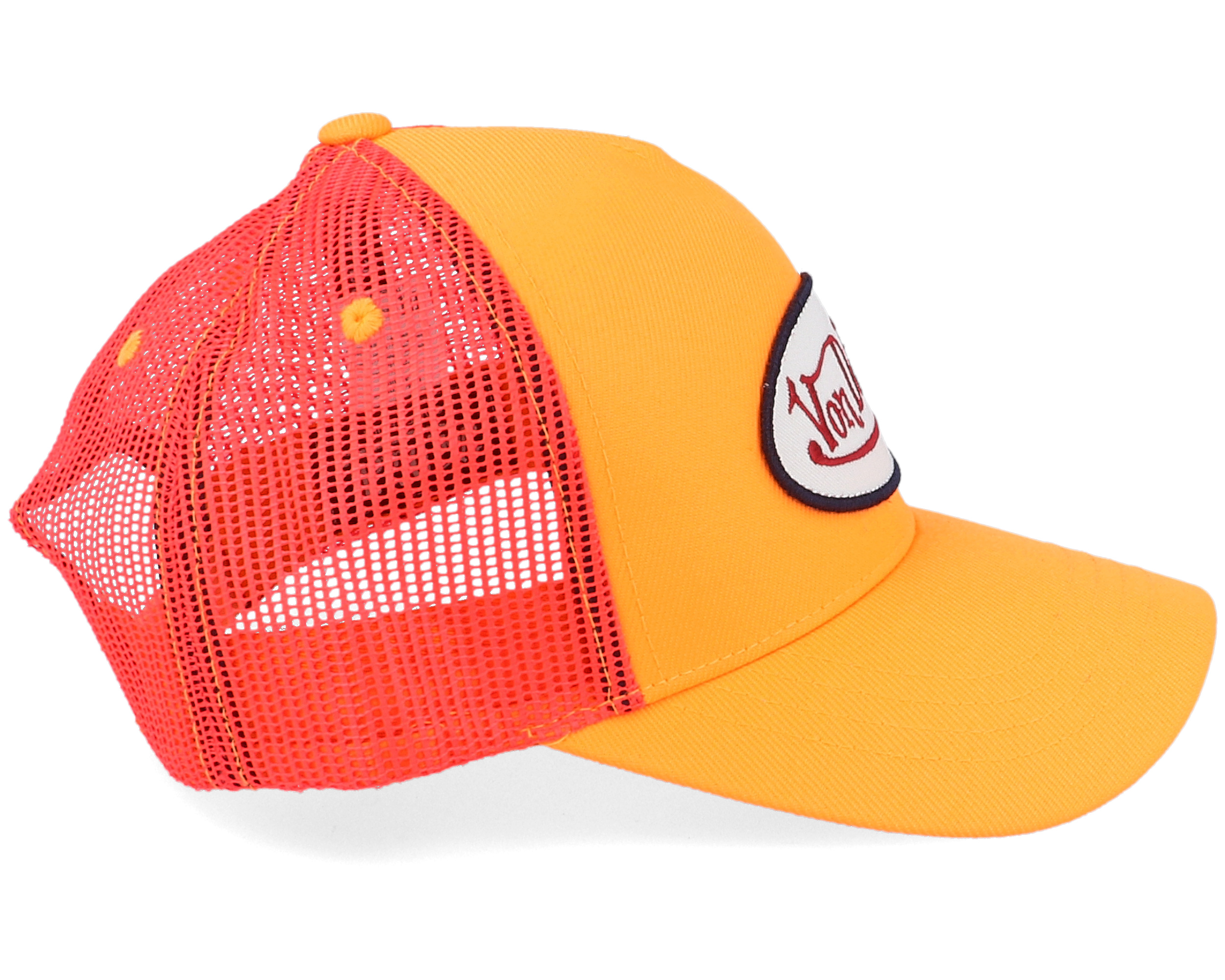Von Dutch ボンダッチ Oval Patch Orange ユニセックスキャップ Oval Patch Baseball Fresh Neon Orange Trucker - Von Dutch