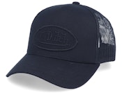 Oval Patch Black on Black/Black Trucker