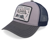 Square Grey/Blue Trucker