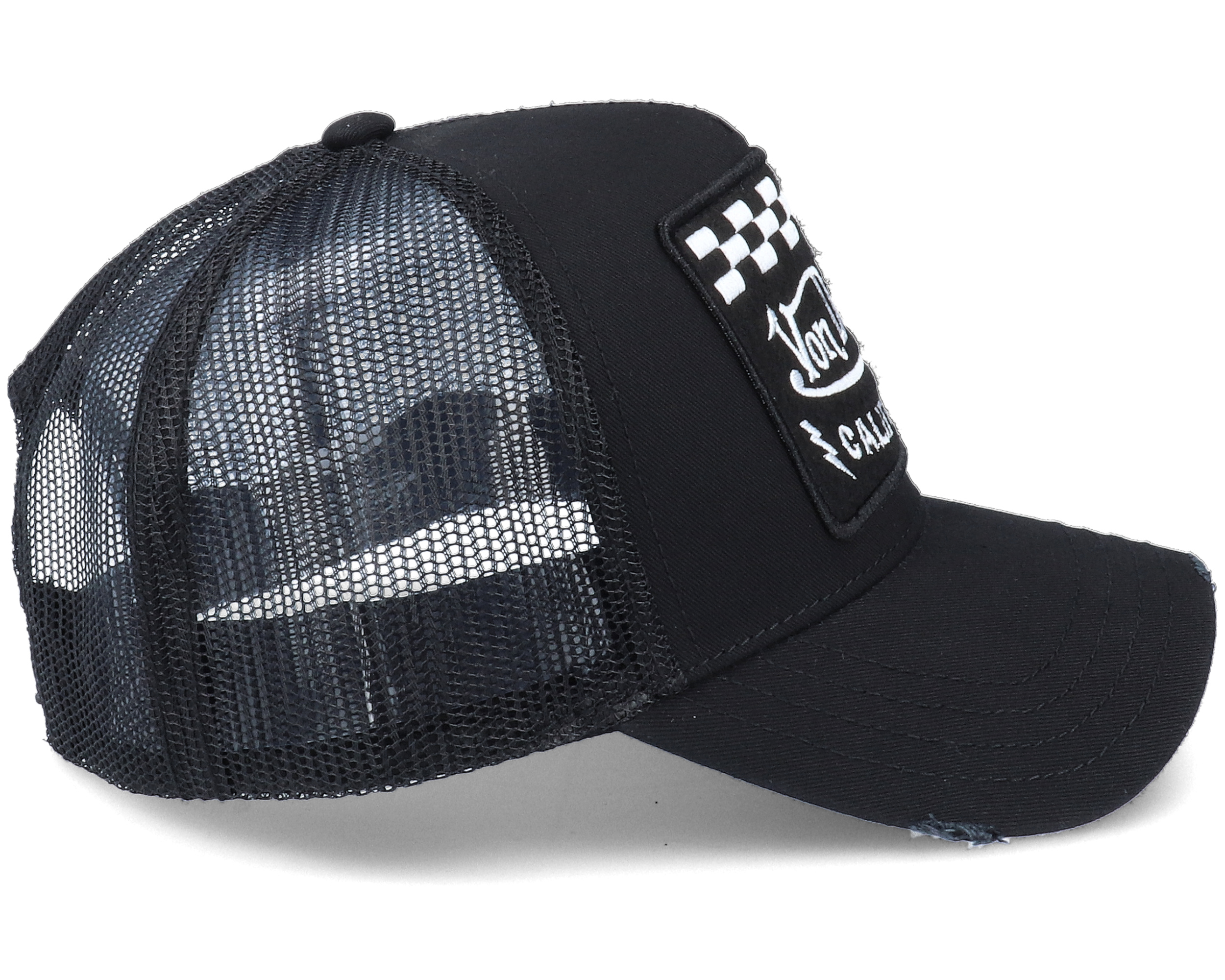 Square Patch Black Trucker