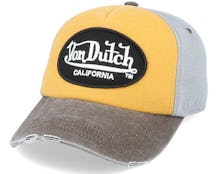 Oval Patch Jackgog Mustard/Brown/Grey Adjustable - Von Dutch