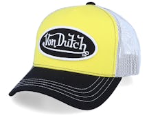 Oval Patch Yellow/White/Black Trucker - Von Dutch