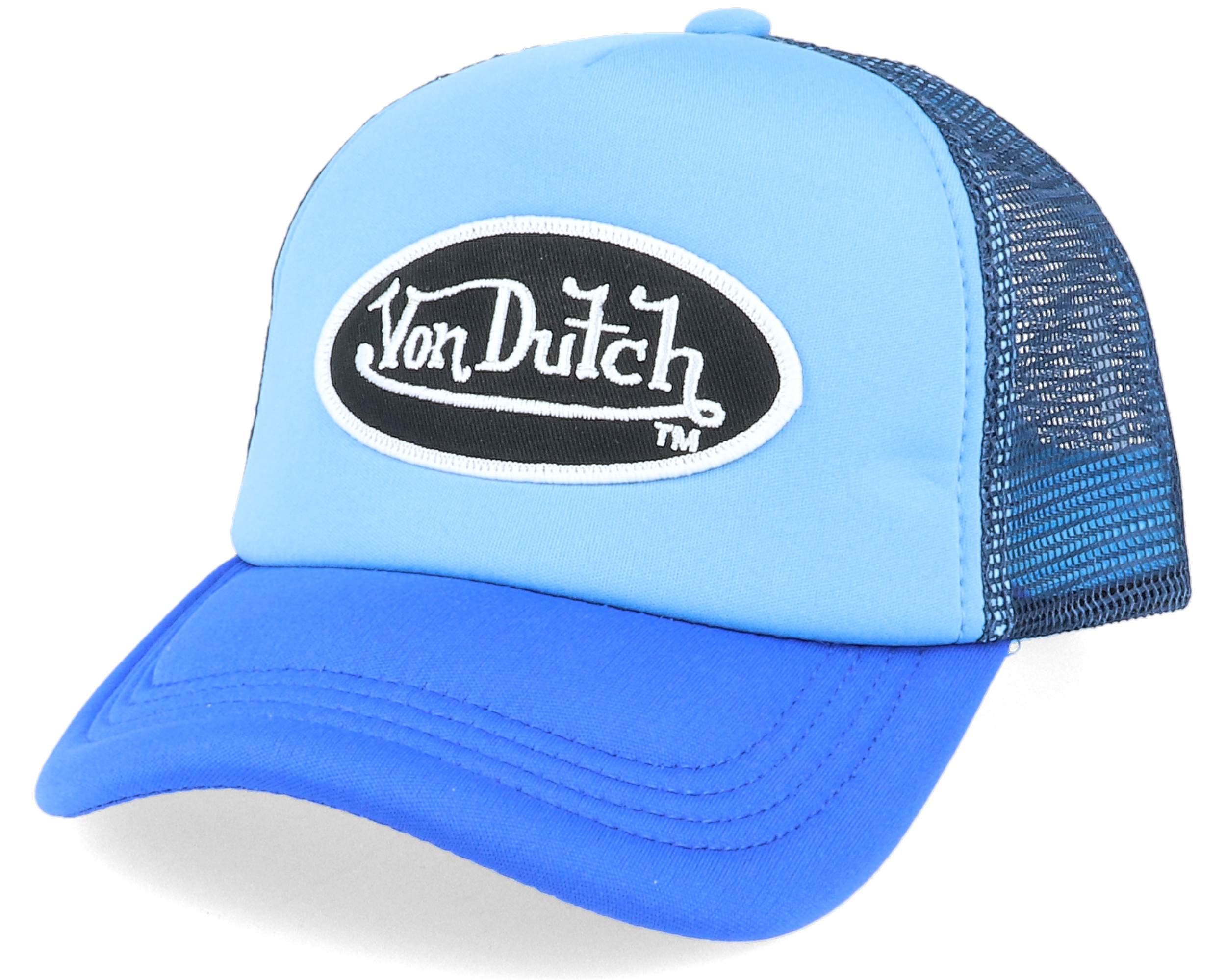 Oval Patch Blue/Navy Trucker - Von Dutch cap
