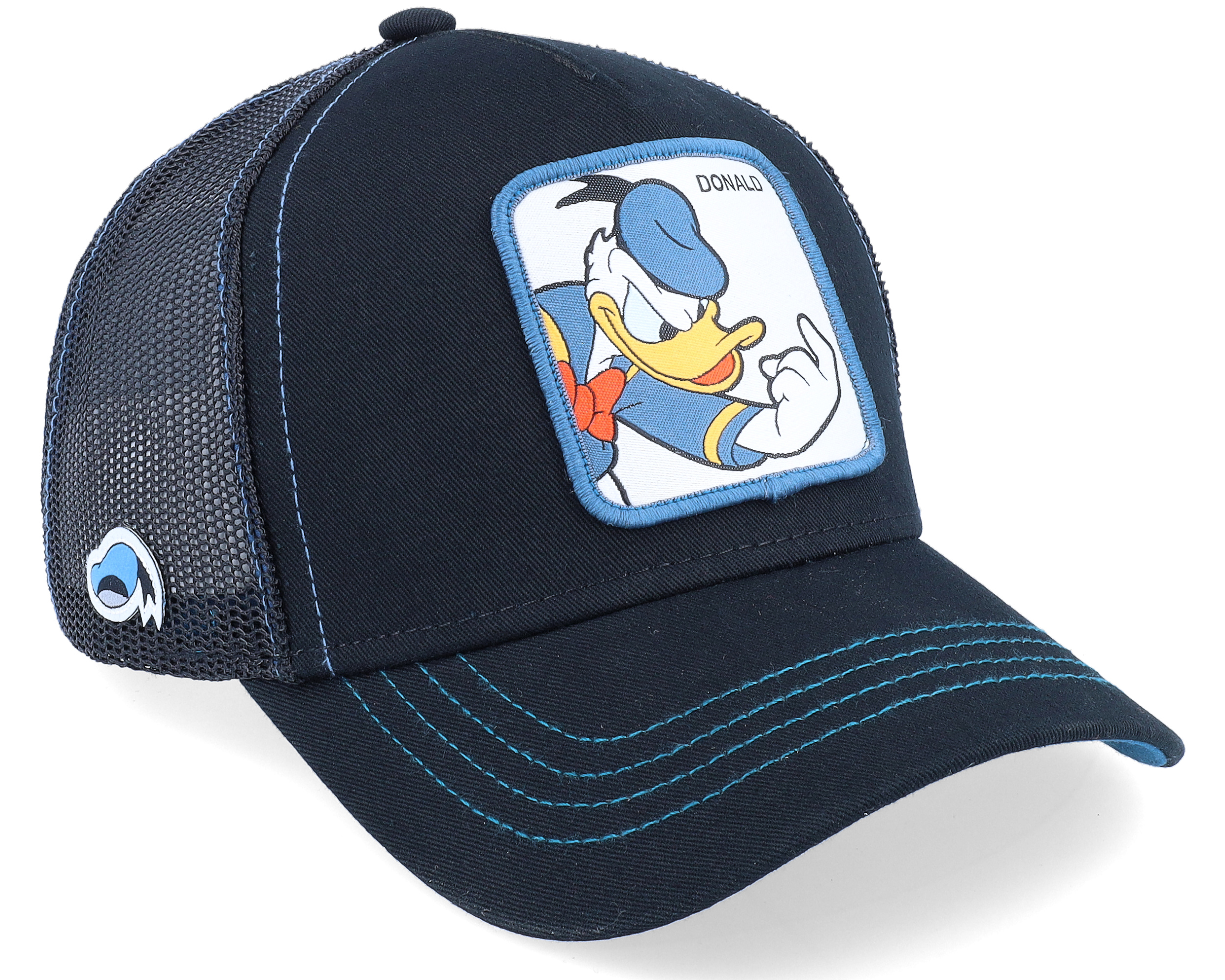 Disney Donald Duck Black Trucker - Capslab caps | Hatstore.no