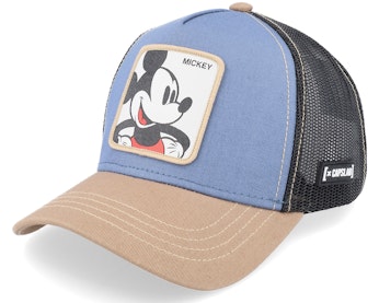 Disney Mickey Mouse Blue/Black/Brown Trucker - Main Image