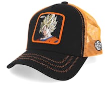 Dragon Ball Son Goku Black/Orange Trucker - Capslab
