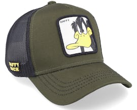 Looney Tunes Daffy Duck Olive/Olive/Black Trucker - Capslab
