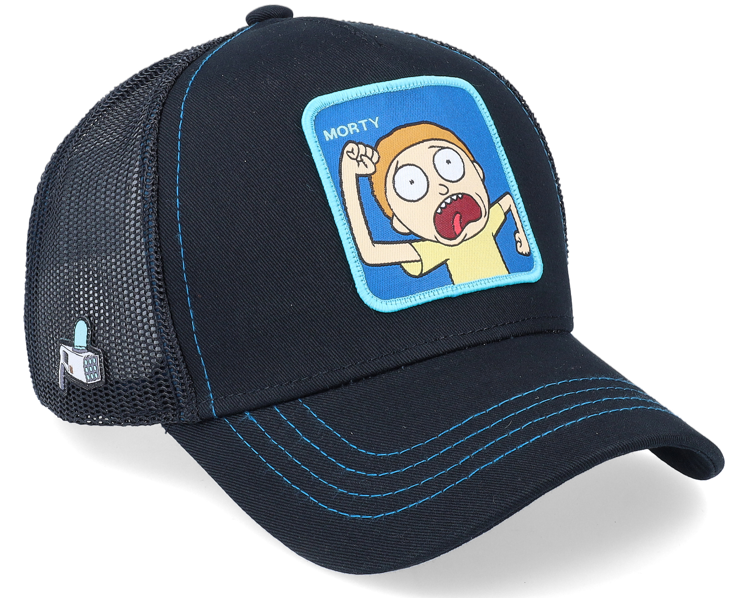 Rick & Morty Black Trucker - Capslab cap | Hatstoreworld.com