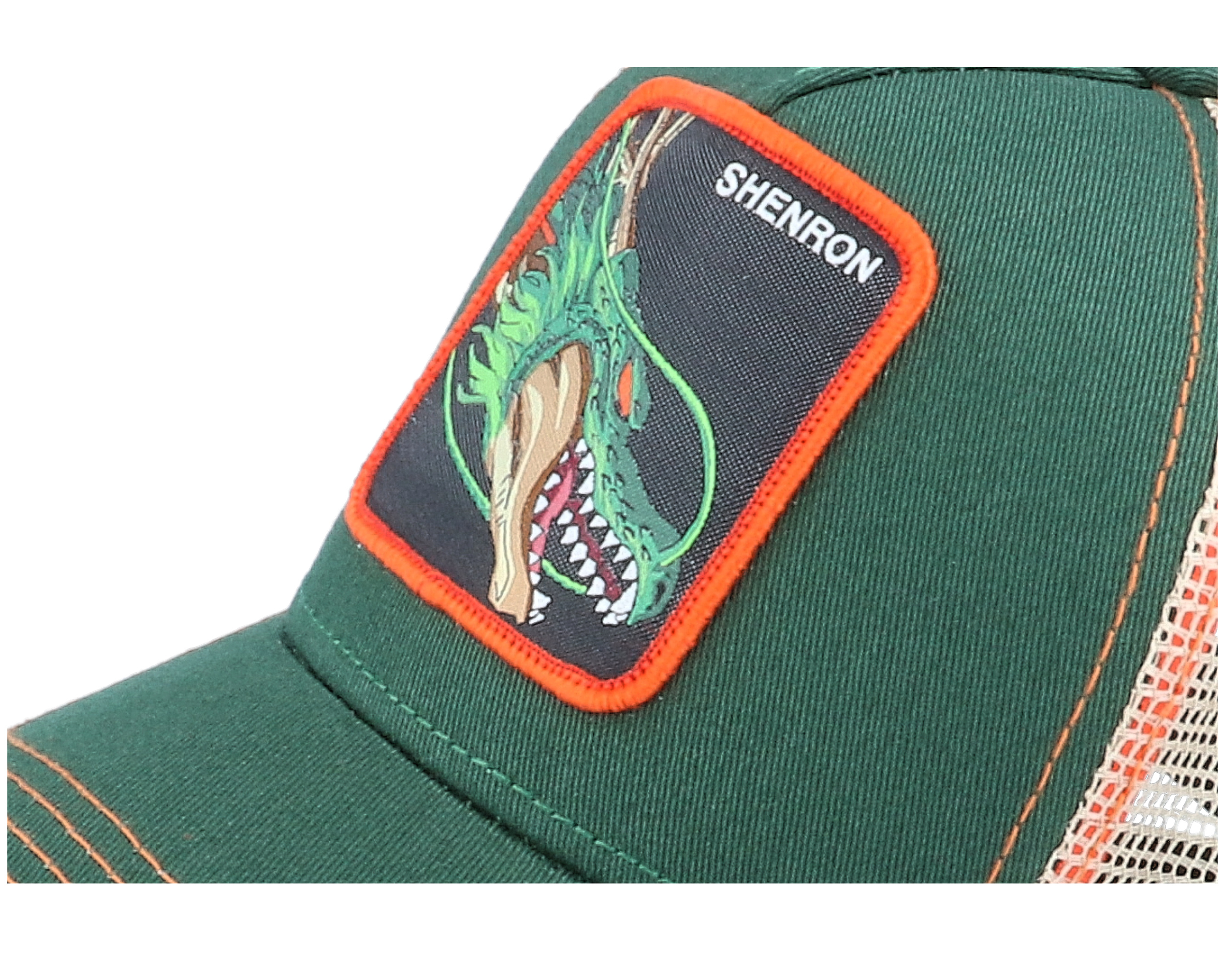 【OPEN YY】 Lucky Dragon mesh Cap Kids Dragon Ball Z Shenlong Green/Beige Trucker | Hatstorecompany.com