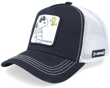 Capslab Snoopy Joe Cool NAW1 Peanuts Black and White Trucker Hat