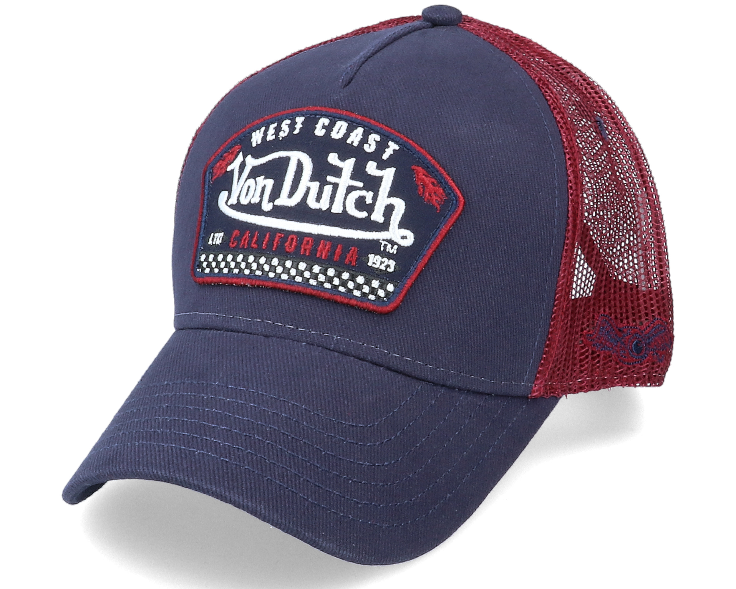 West Navy Red Trucker - Von Dutch Keps - Hatstore.se