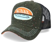 Oval Military Spots/Black Trucker