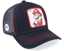 Super Mario Bros Mario 2 Black Trucker - Capslab