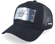 Naruto Konoha Headband Black Trucker