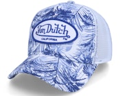 Print Blue/White Trucker