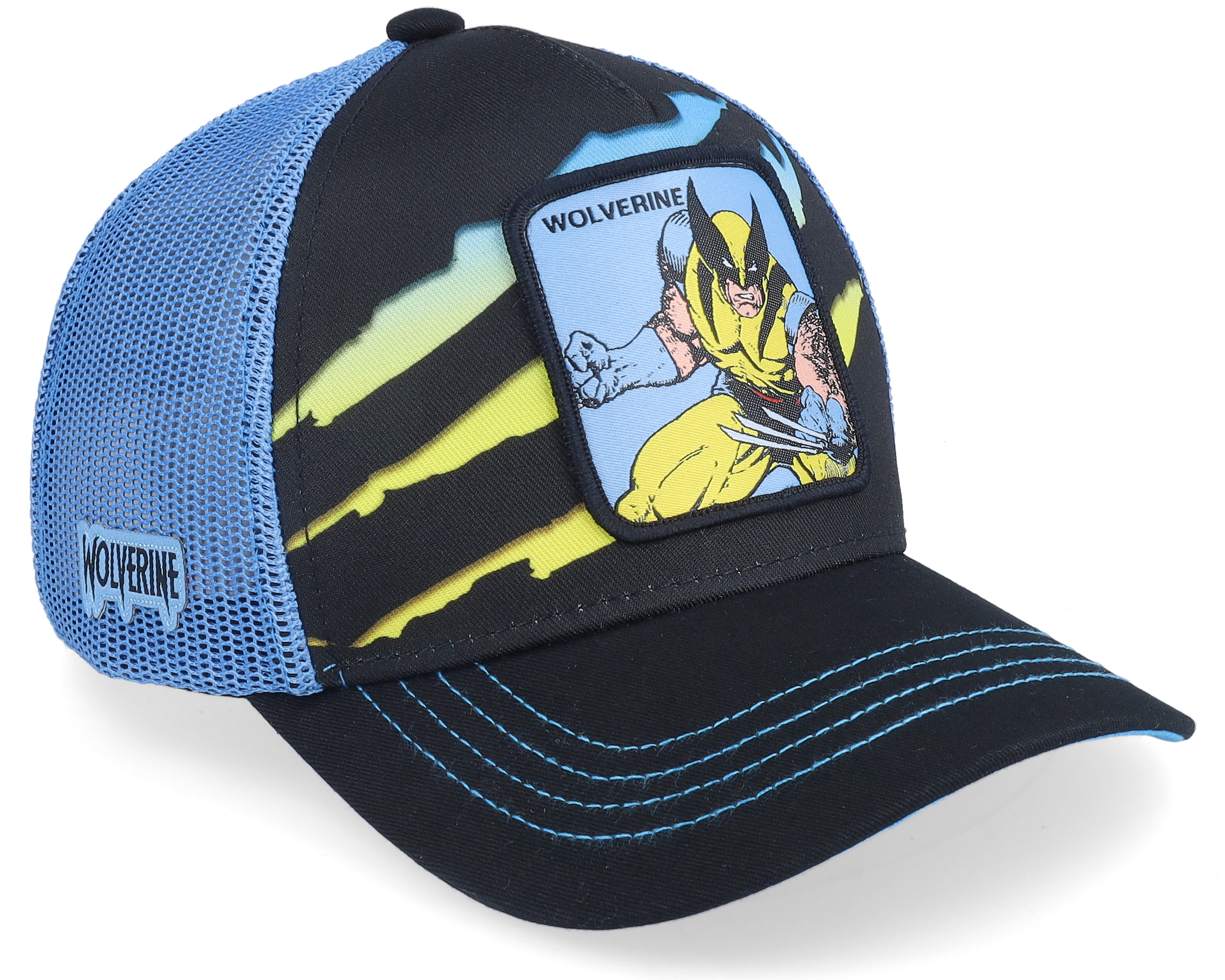 Marvel Wolverine Black/Blue Trucker Capslab cap