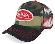 Oval Patch Multicolor/Camoflauge/Black A-Frame Trucker