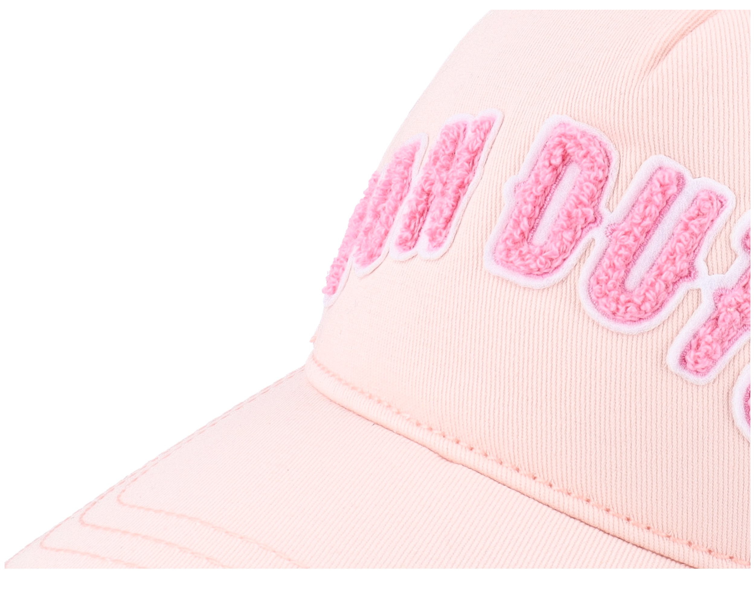 【Von Dutch】Terry Cloth ピンク Trucker キャップ 関税送料込 Terry Cloth Text Pink Trucker - Von Dutch