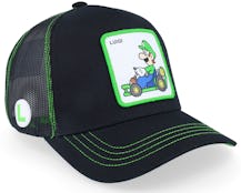 Super Mario Kart Luigi Black Trucker - Capslab