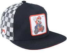 Super Mario Kart Mario Black/White Trucker - Capslab