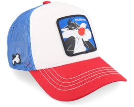 Looney Tunes Sylvester White/Red/Blue Trucker - Capslab