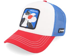 Looney Tunes Sylvester White/Red/Blue Trucker - Capslab