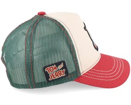 Tom & Jerry Beige/Green/Red Trucker - Capslab
