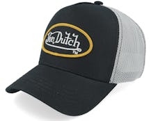 Oval Patch Black/Grey Trucker - Von Dutch