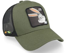 Hatstore Exclusive x Bugs Bunny Forest Green Looney Tunes Trucker - Capslab