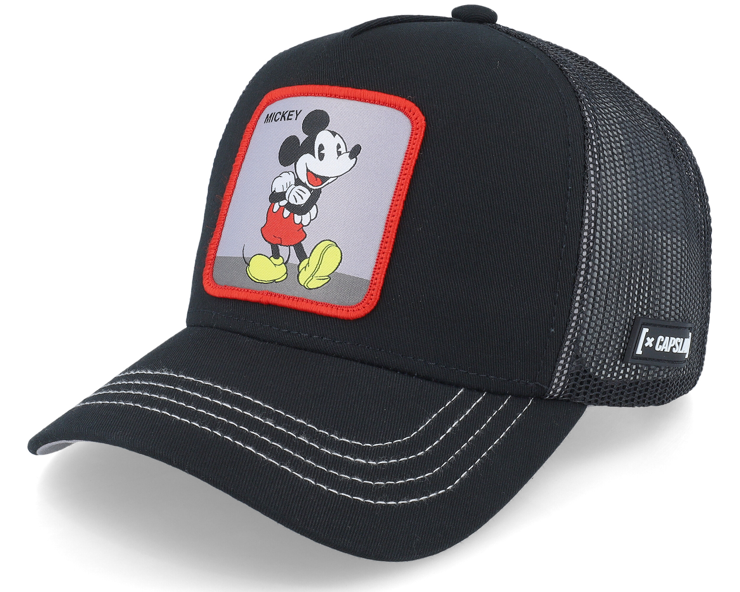 Disney Mickey Mouse Black Trucker - Capslab cap | Hatstoreworld.com