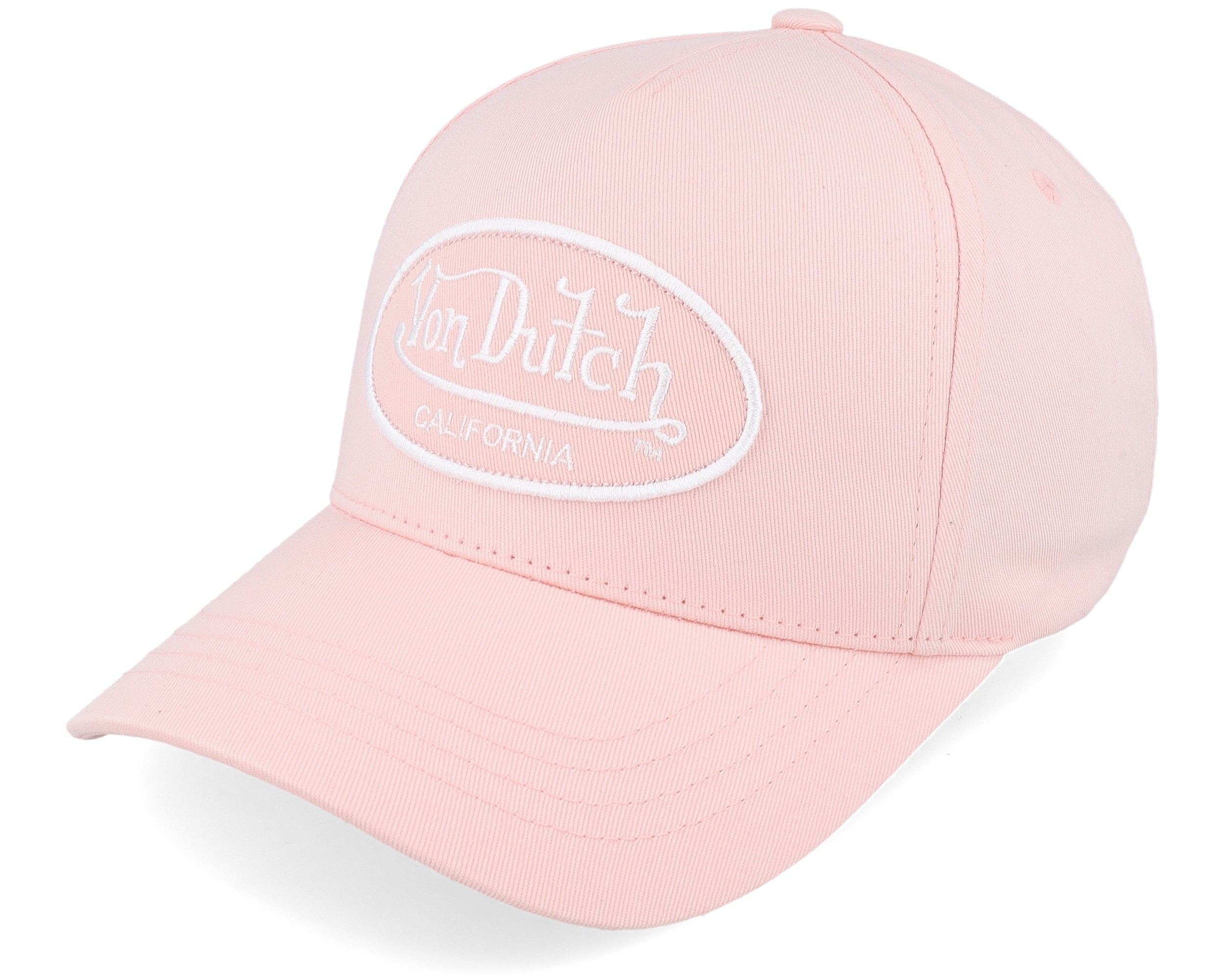 【Von Dutch】Terry Cloth ピンク Trucker キャップ 関税送料込 Terry Cloth Text Pink Trucker - Von Dutch | Hatstore.co.uk