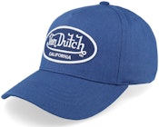 Kids Oval Patch Baseball Cap Blue A-Frame Adjustable