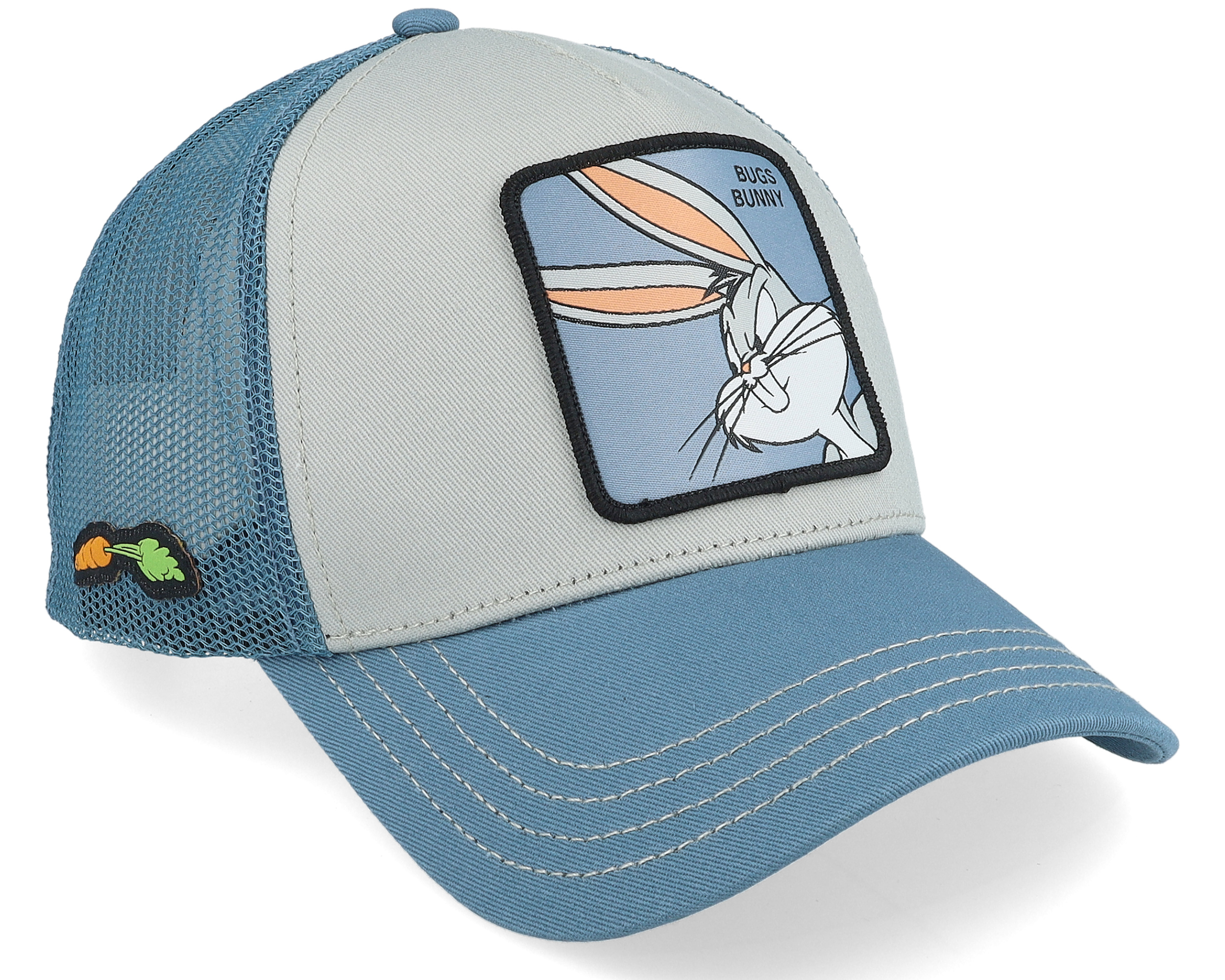 Looney Tunes Bugs Bunny Grey/Blue A-Frame Trucker - Capslab cap ...