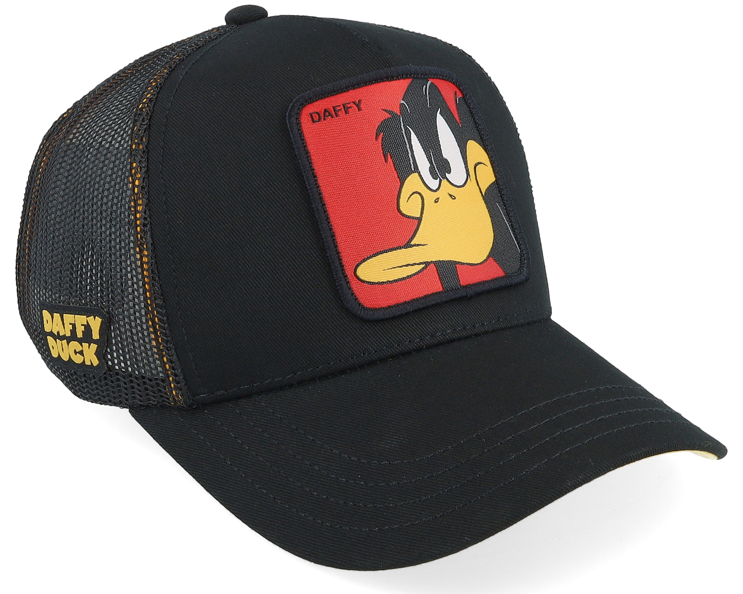 Kids Looney Tunes Daffy Duck Black Trucker - Capslab Cap ...