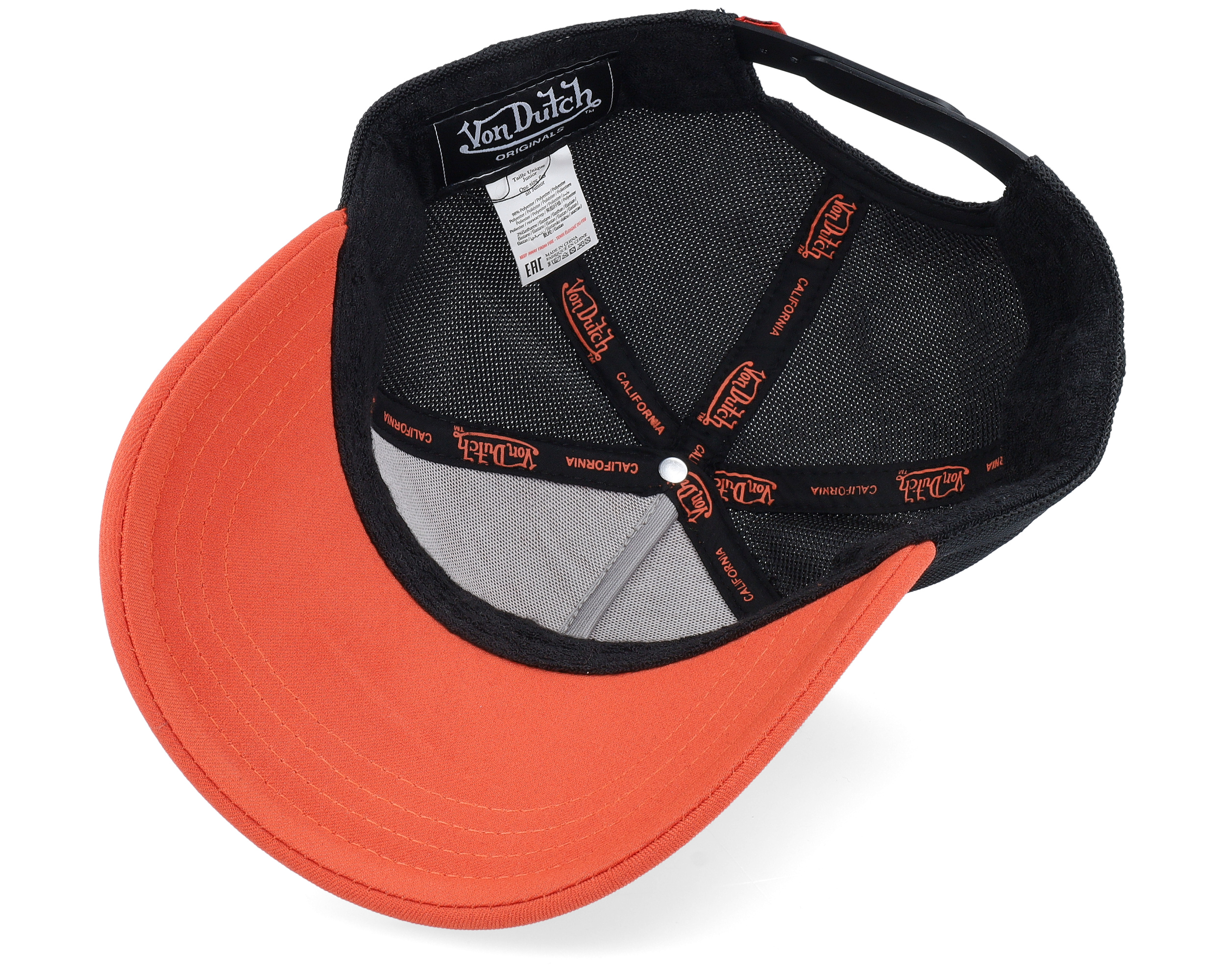 Oval Patch Black/Red A-Frame Trucker