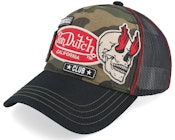 Multi Patches Black/Camouflage A-Frame Trucker