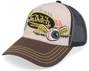 Multi Patches Black/Grey A-Frame Trucker