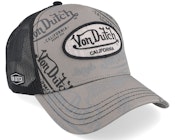 Oval Patch Black/Grey A-Frame Trucker