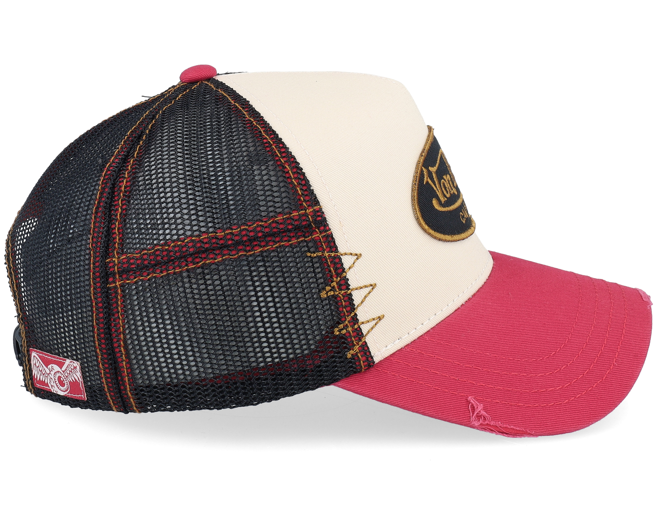Oval Patch Black/White/Red A-Frame Trucker