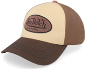 Oval Patch Brown/Beige A-Frame Trucker