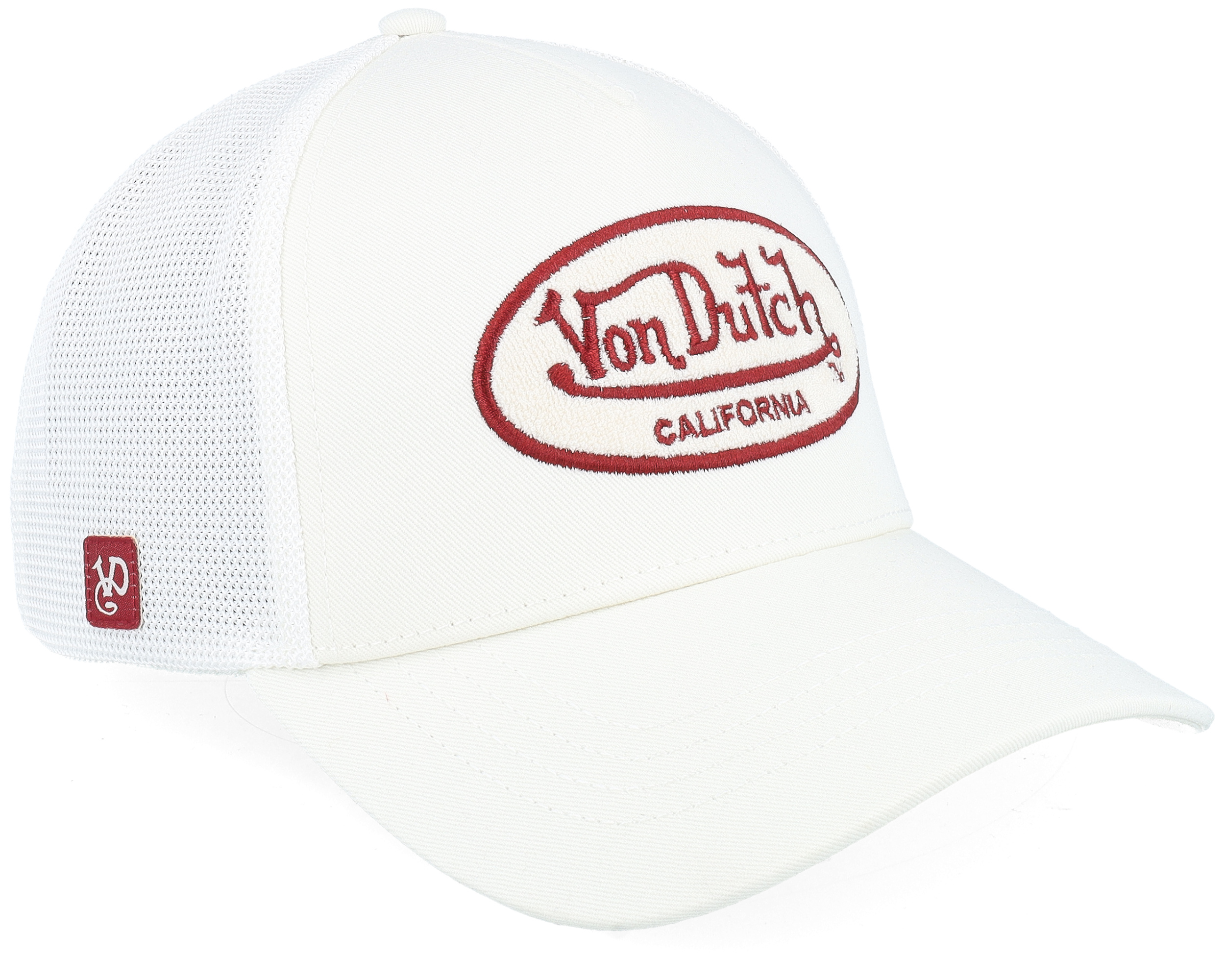 Oval Patch White A-Frame Trucker
