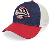 Patch White/Navy/Red A-Frame Trucker