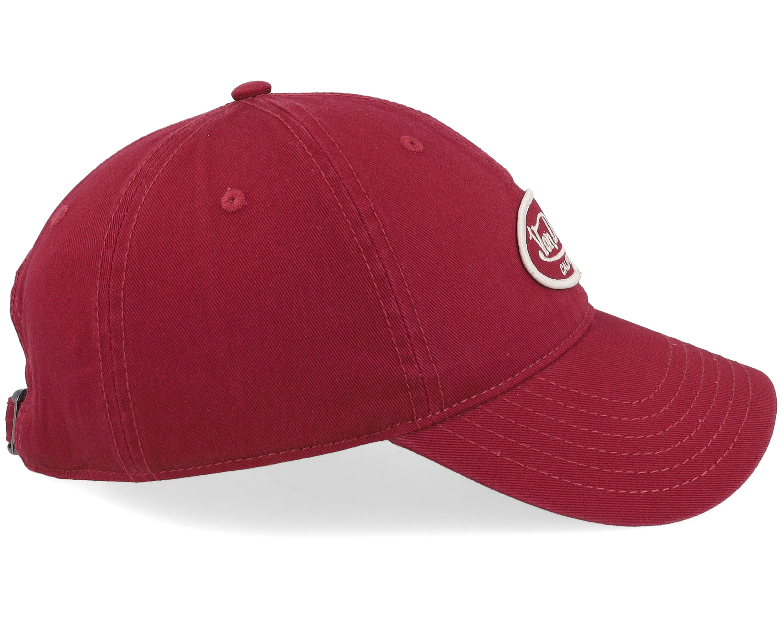 Oval Patch Burgundy Dad Cap - Von Dutch | Hatstore.de