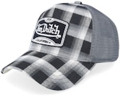 Square Patch Grey/Black/White A-Frame Trucker