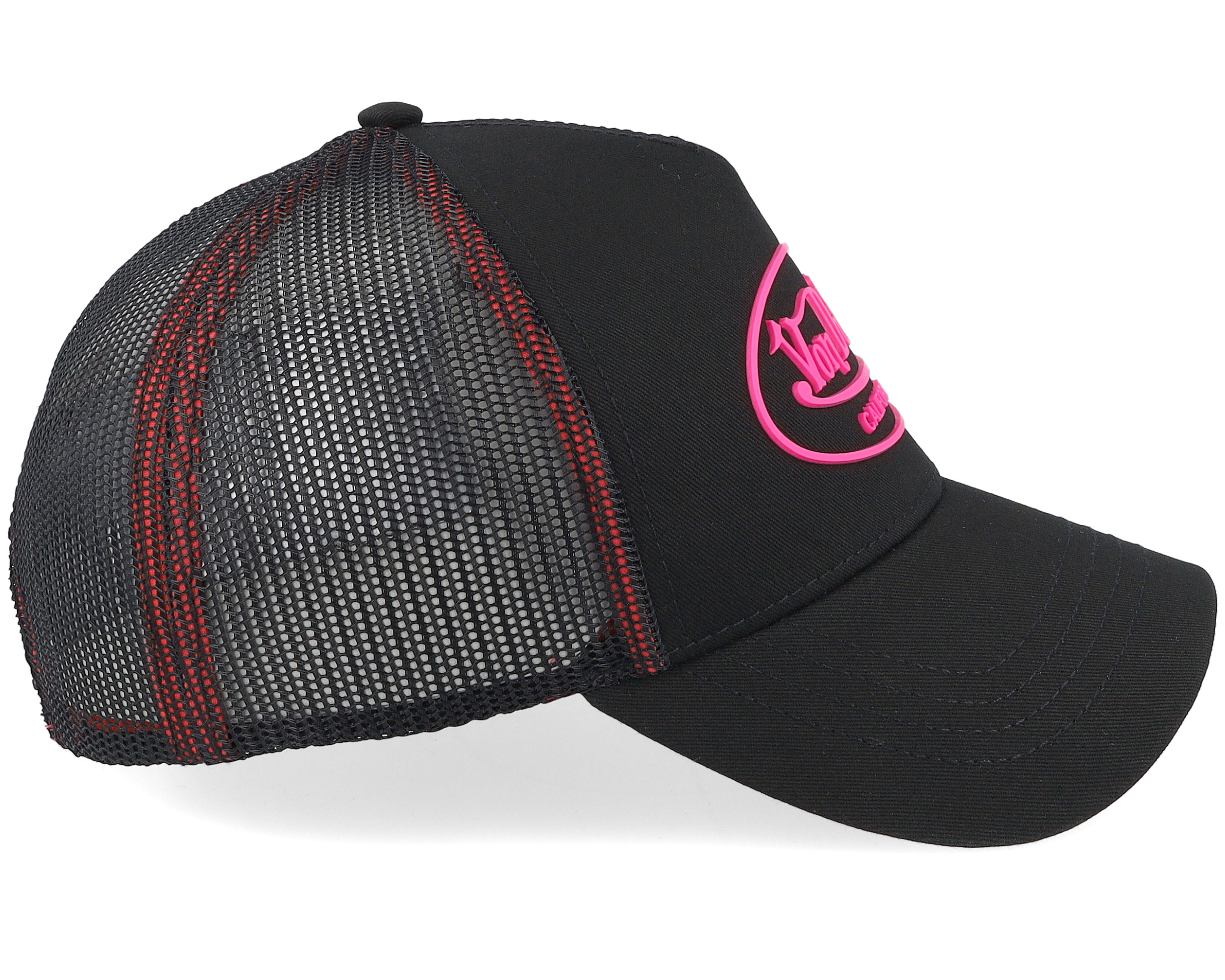 Oval Patch Black/Pink Trucker
