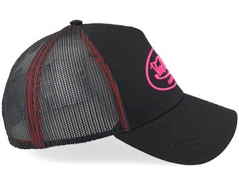 Oval Patch Black/Pink Trucker1