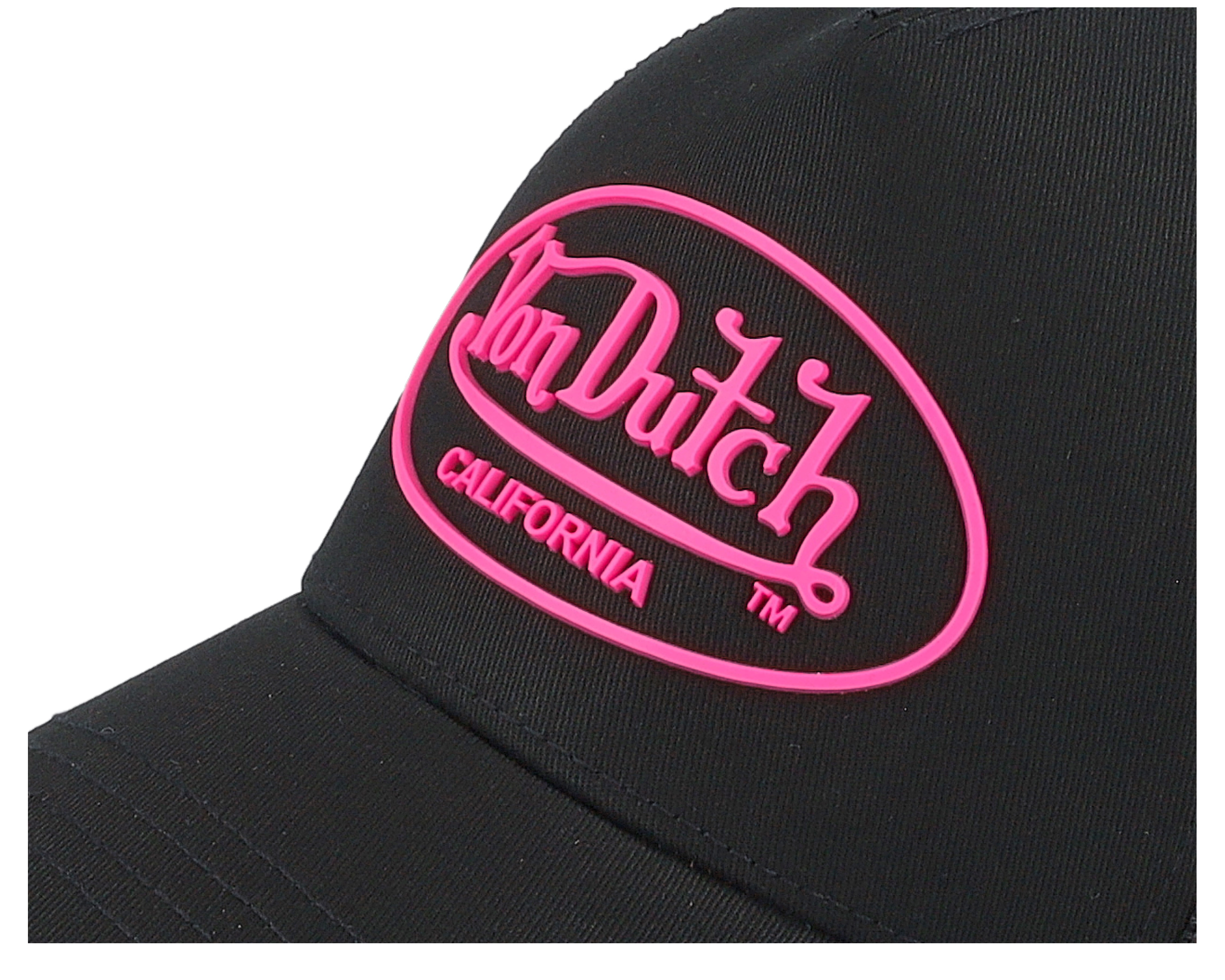 Oval Patch Black/Pink Trucker
